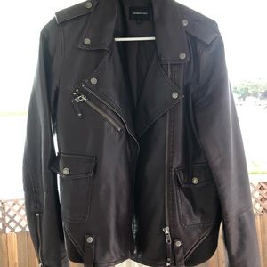 Members Only Moto Leather Jacket